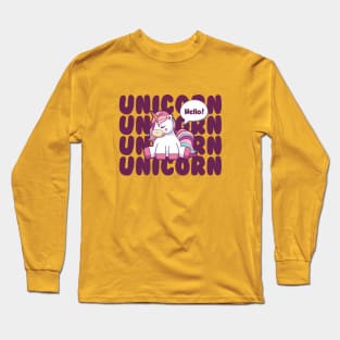 Cute Unicorn Long Sleeve T-Shirt